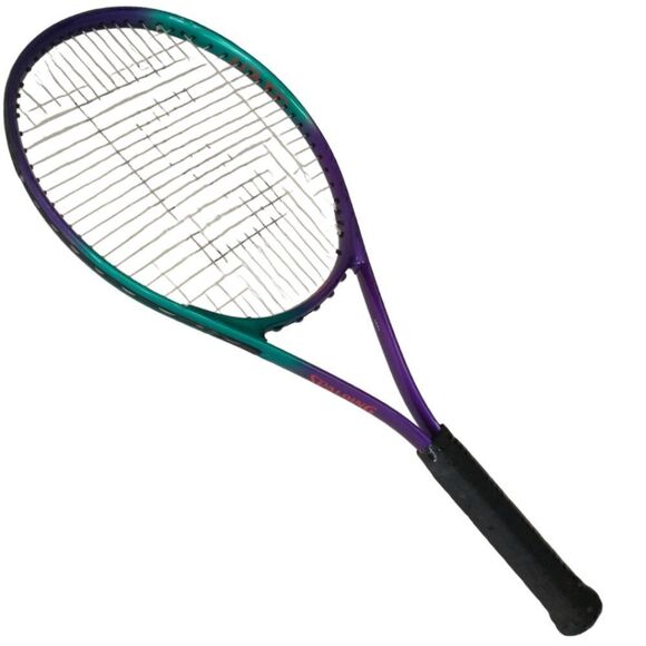Spalding ASTA 100 Tennis Racquet 4.5 Grip Graphite Racket With Cover Purple Teal - Picture 3 of 16